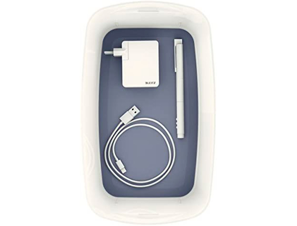 BAC RANGEMENT LEITZ MYBOX FORMAT A5 5L 318X128X3191MM BLANC GRIS