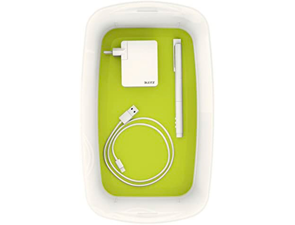 BAC RANGEMENT LEITZ MYBOX FORMAT A5 5L 318X128X3191MM BLANC VERT