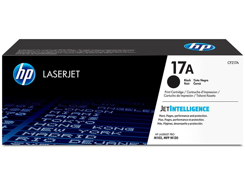 TONER LASER HP 17A POUR LASERJET PRO M102/MFP M130 COULEUR NOIR 1600P