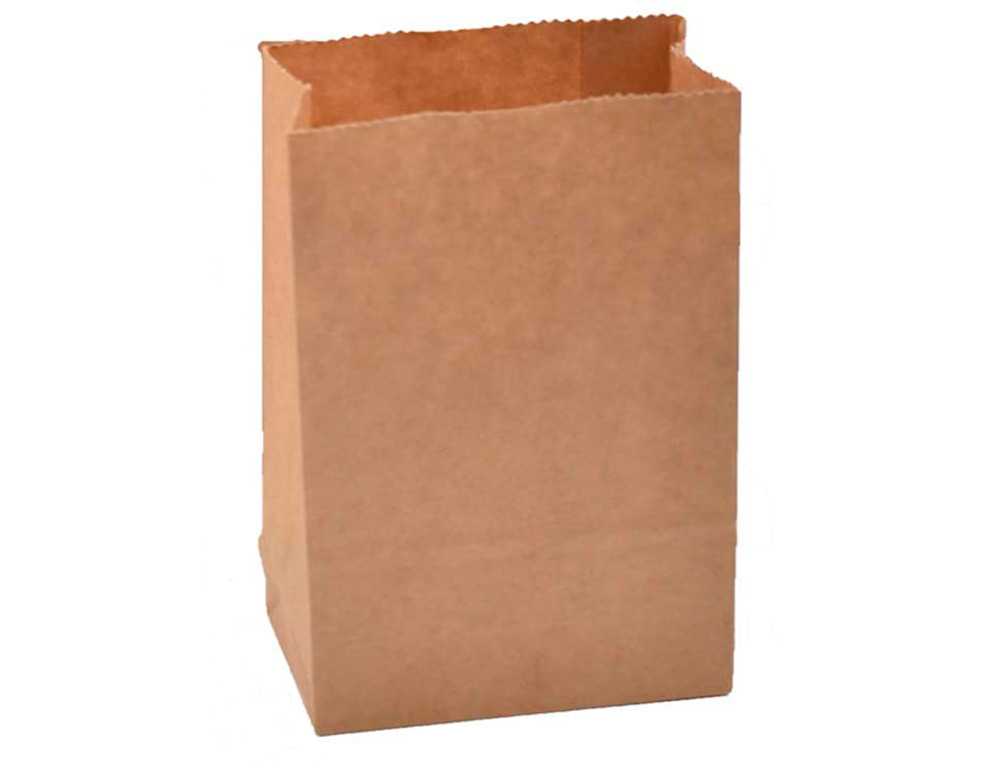 SACHET ALIMENTAIRE KRAFT BRUN 70G/M2 BIODEGRADABLE 24X42X6CM LOT DE 100