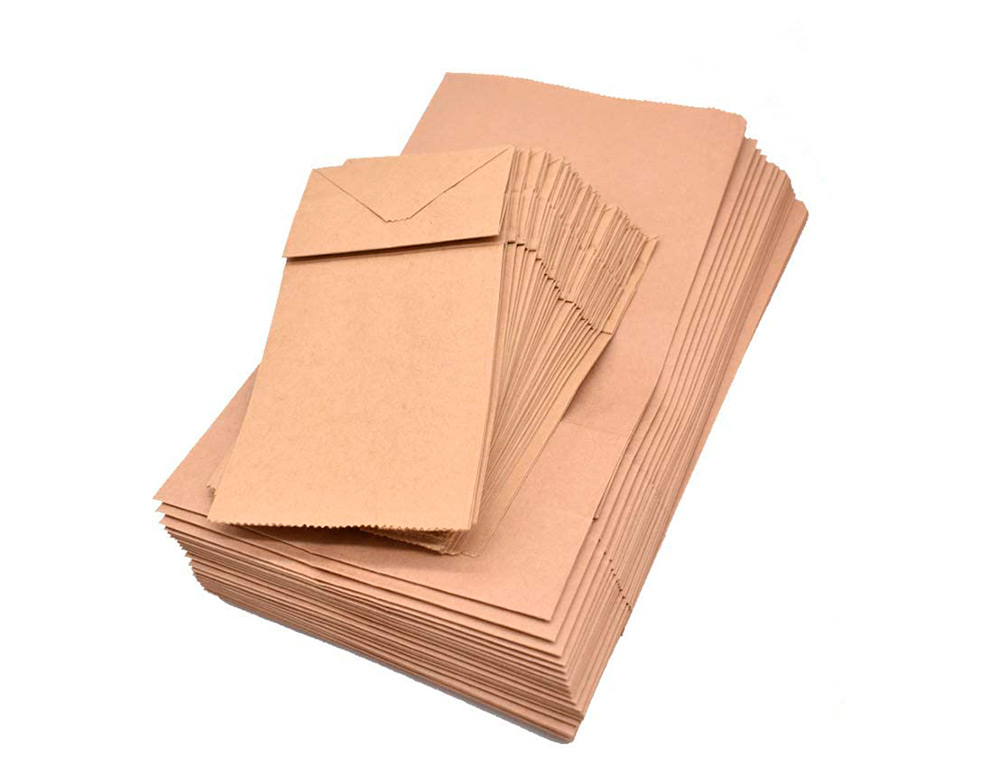 SACHET ALIMENTAIRE KRAFT BRUN 70G/M2 BIODEGRADABLE 24X42X6CM LOT DE 100