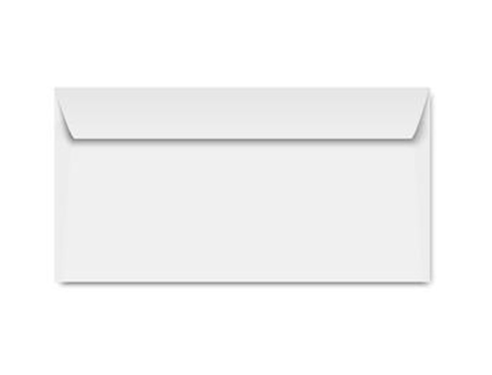 ENVELOPPE CLAIREFONTAINE BANDE DE PROTECTION 90G       110X220MM BLANCHE  BOITE DE   250 UNITES