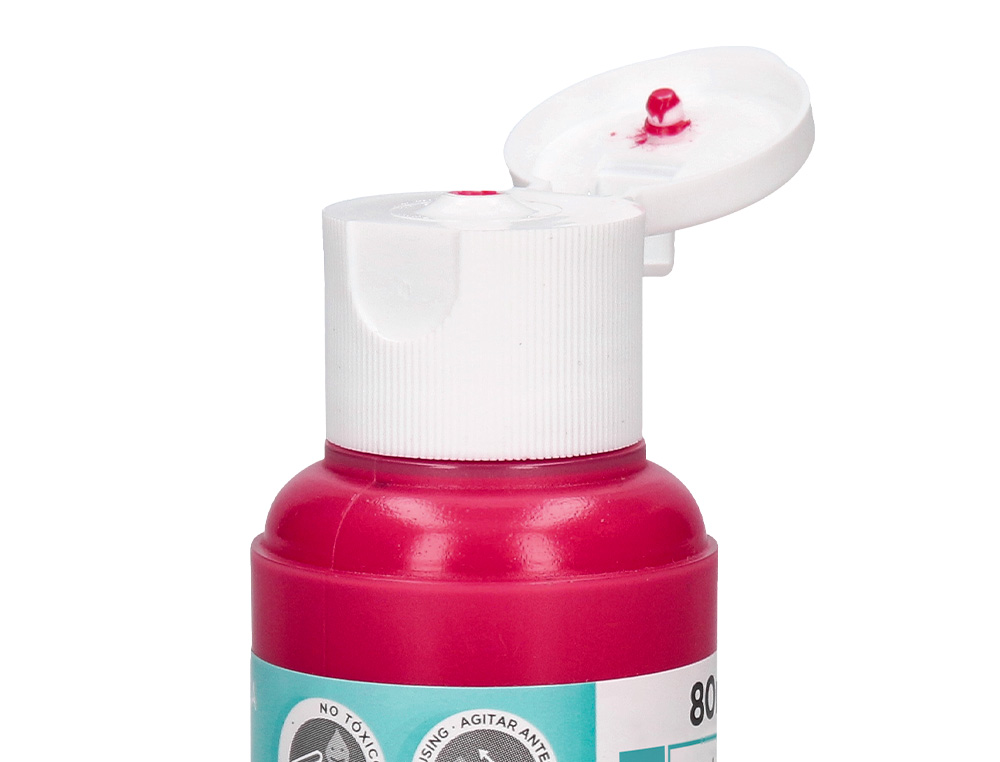 PEINTURE ACRYLIQUE LIDERPAPEL COLORIS MAGENTA BOUTEILLE 80ML