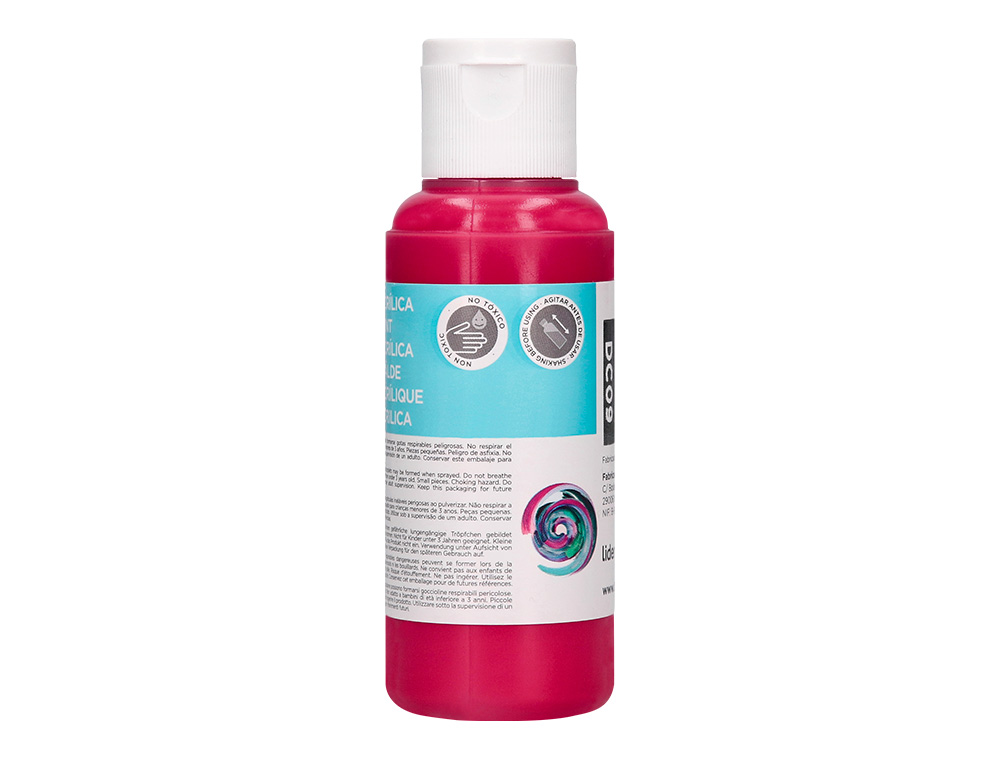 PEINTURE ACRYLIQUE LIDERPAPEL COLORIS MAGENTA BOUTEILLE 80ML