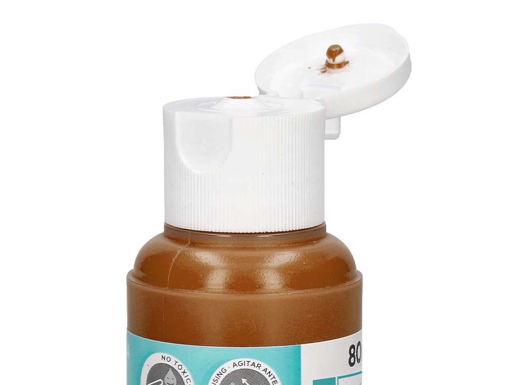 PEINTURE ACRYLIQUE LIDERPAPEL COLORIS MARRON BOUTEILLE 80ML