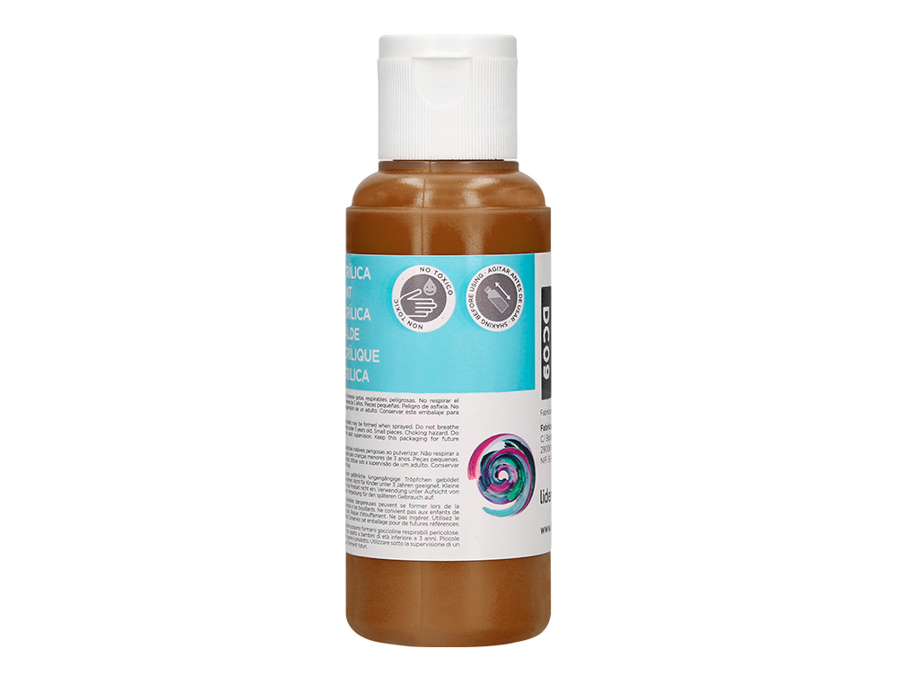 PEINTURE ACRYLIQUE LIDERPAPEL COLORIS MARRON BOUTEILLE 80ML