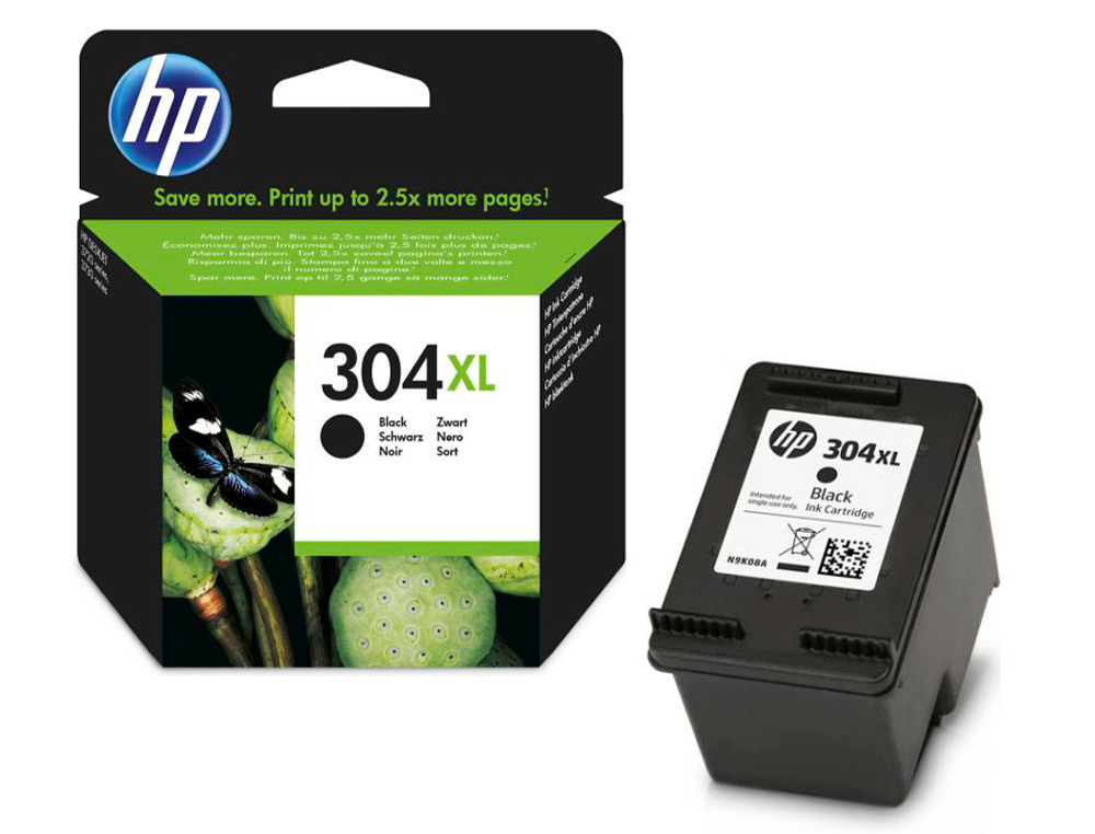 CARTOUCHE HP 304XL JET D'ENCRE N9K08AE COULEUR NOIR 300P