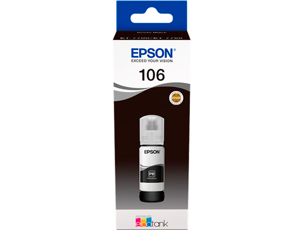 CARTOUCHE ENCRE EPSON /106 ECOTANK INK BOTTLE /ECOTANK ET-7700 / ET-7750 NOIR