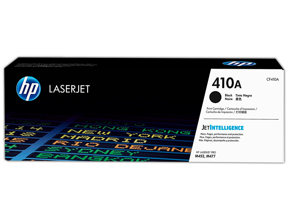 TONER LASER HP N.410A LASERJET PRO M377/M452/MFP M477 COULEUR NOIR 2300P