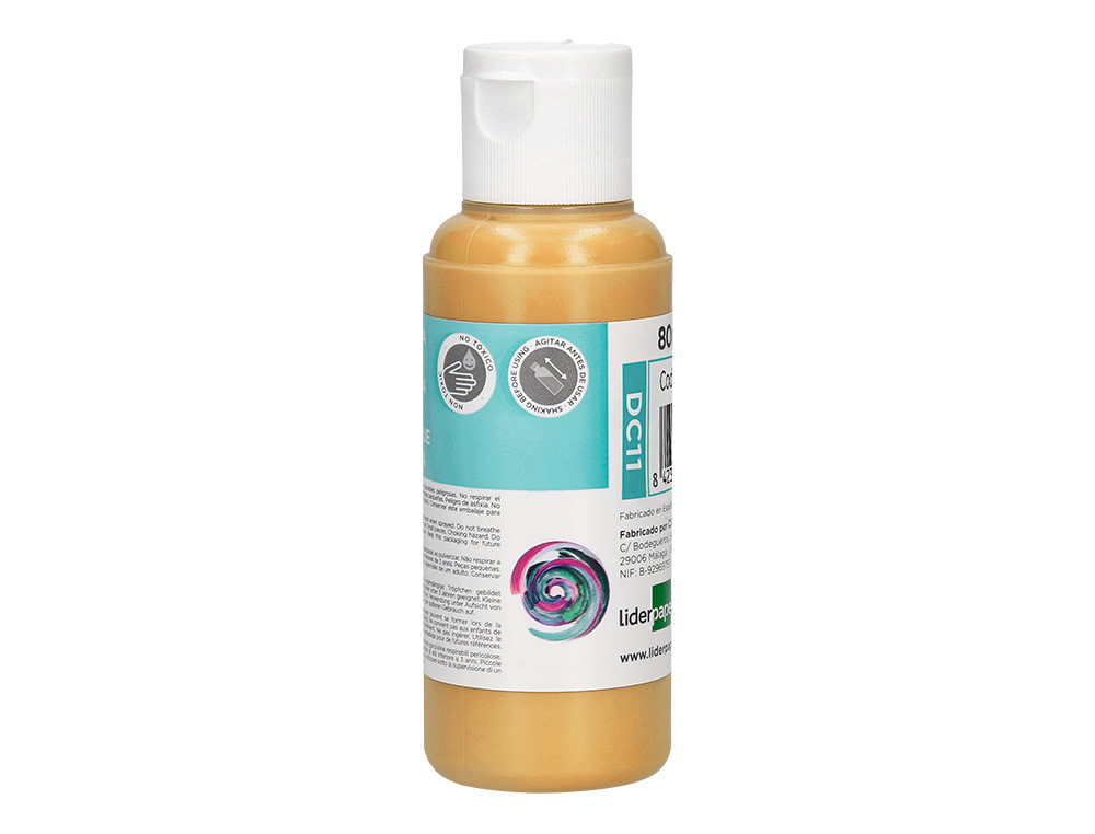 PEINTURE ACRYLIQUE LIDERPAPEL COLORIS CHAIR BOUTEILLE 80ML