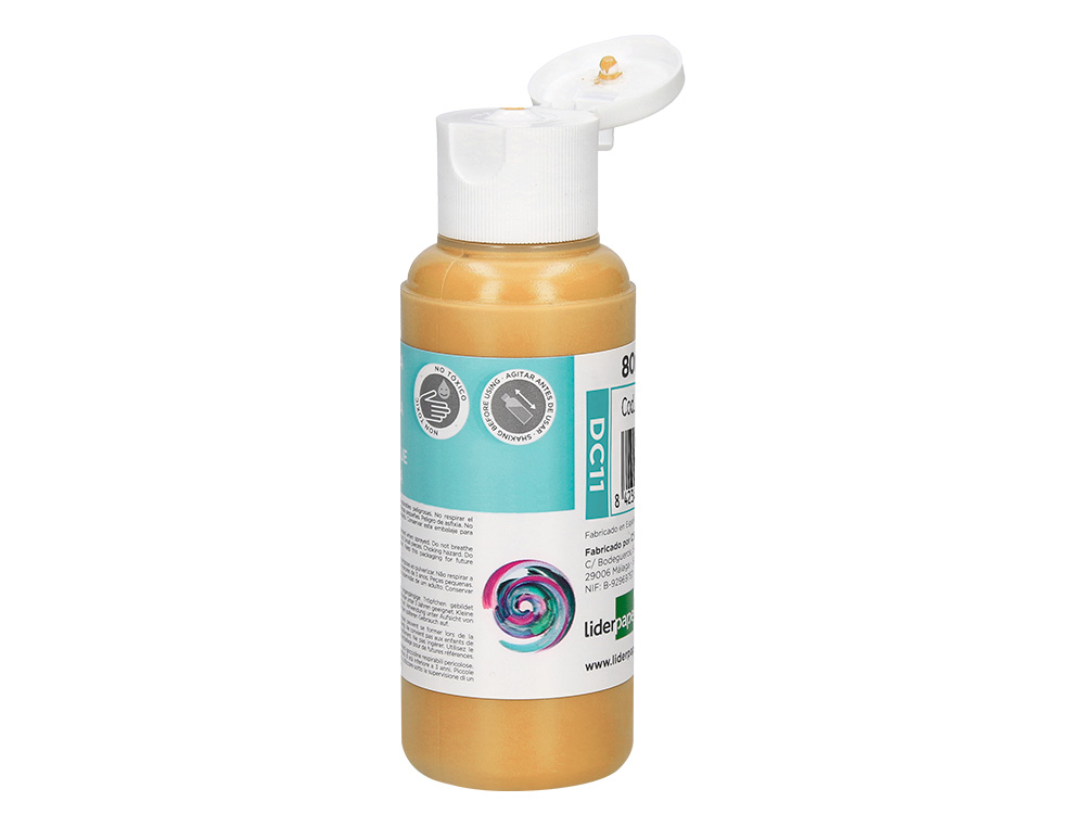 PEINTURE ACRYLIQUE LIDERPAPEL COLORIS CHAIR BOUTEILLE 80ML