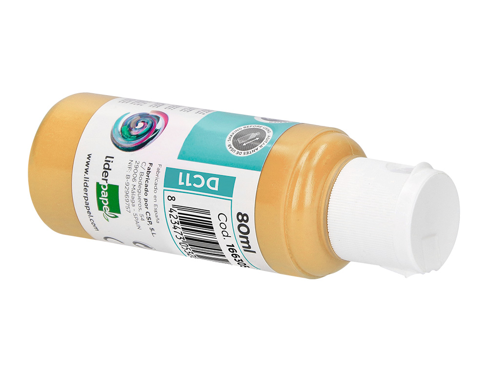 PEINTURE ACRYLIQUE LIDERPAPEL COLORIS CHAIR BOUTEILLE 80ML