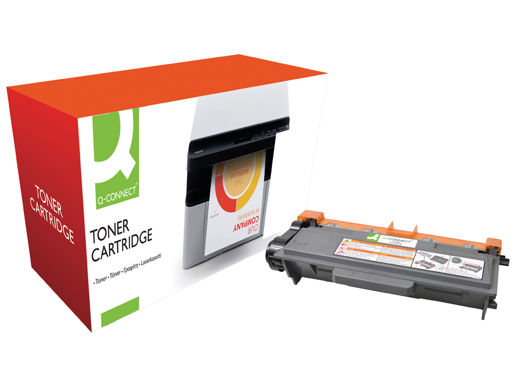 TONER Q-CONNECT COMPATIBLE BROTHER TN3390 POUR IMPRIMANTES HL6180DW DCP8250DN MFC8950DW COULEUR NOIR 12000P
