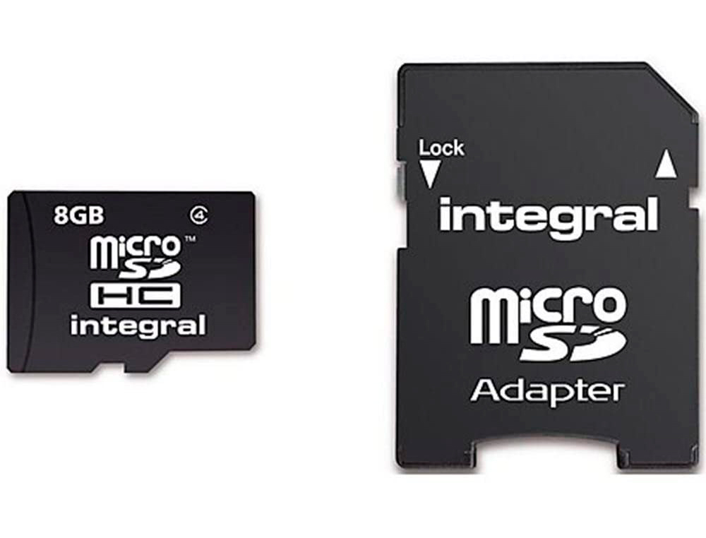 CARTE MICRO INTÉGRAL SDHC CAPACITÉ 8GB CLASSE 10 ADAPTATEUR SDHC VITESSE TRANSFERT 90MB/S