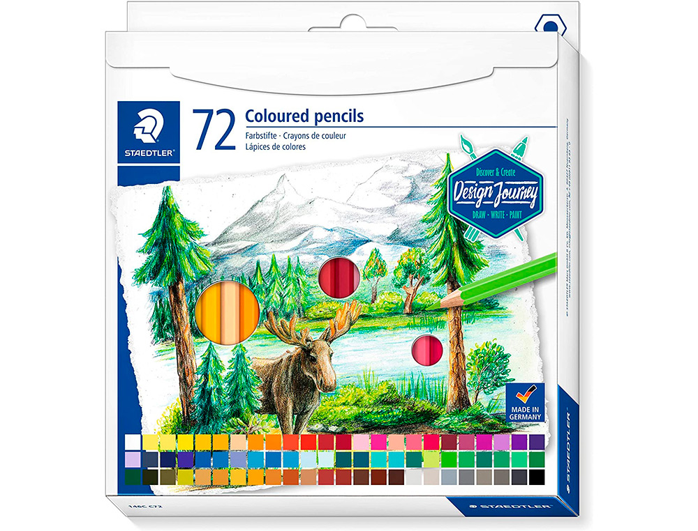 CRAYON COULEUR STAEDTLER 146C DESIGN JOURNEY PACK DE 72 COULEURS ASSORTIES