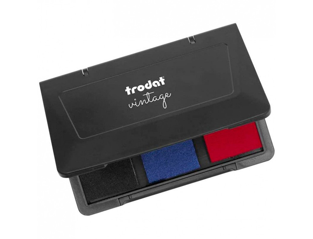 KIT TAMPON TRODAT VINTAGE FELICITATIONS 1 TAMPO +1 ENCREUR+ ETIQUETTES