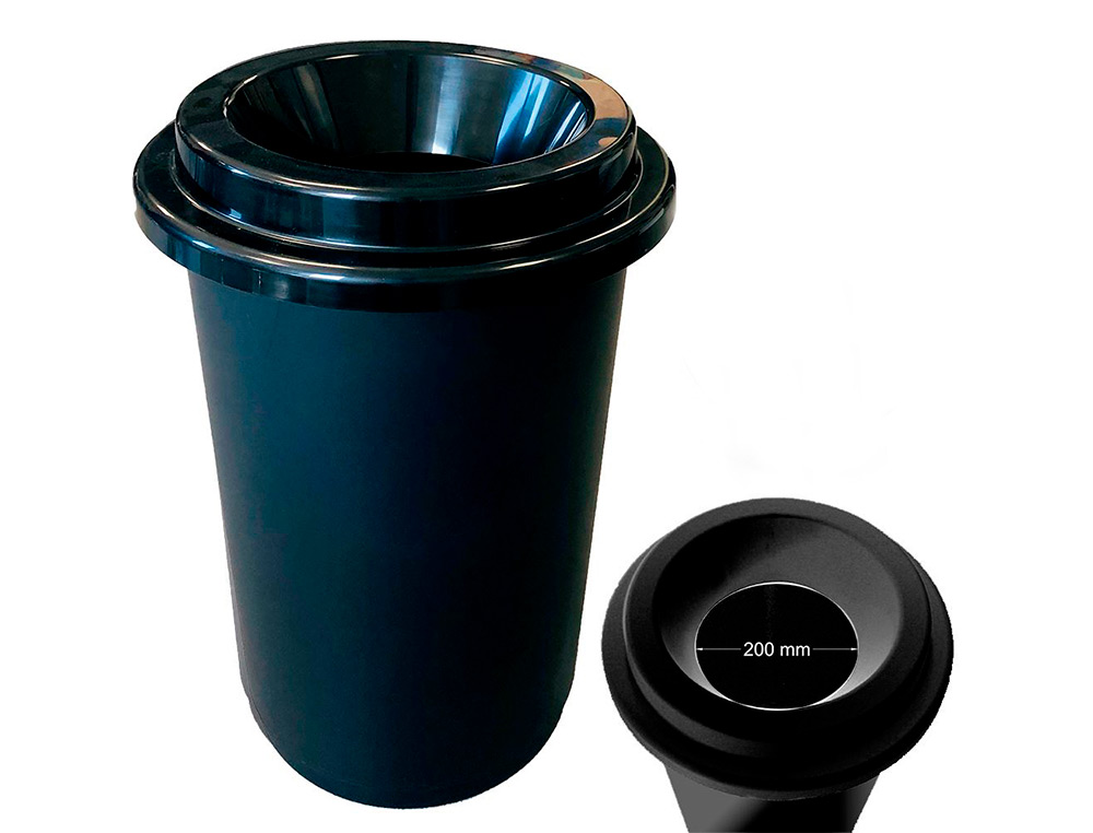 POUBELLE DONUTS COLDIS 50L AVEC COUVERCLE GRANDE OUVERTURE SANS CONTACT
