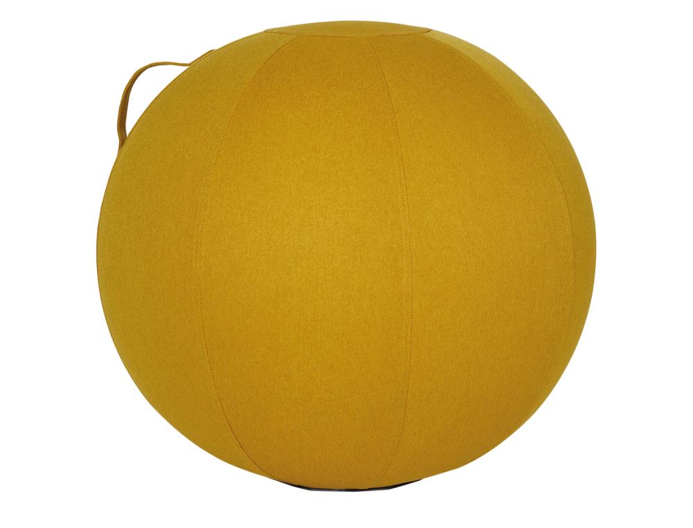BALLON D'ASSISE ALBA ERGONOMIQUE PVC ET TISSU      POLYESTER SAFRAN