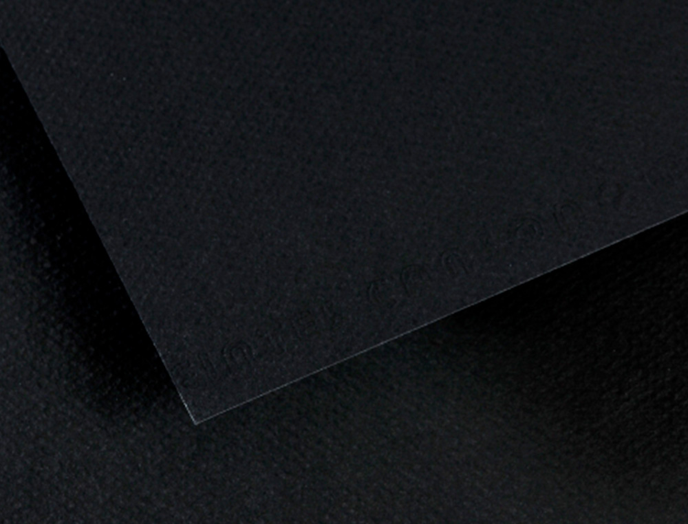 PAPIER DESSIN CANSON FEUILLE MI-TEINTES N 425 GRAIN GELATINE HAUTE TENEUR COTON 160G A4 COLORIS NOIR