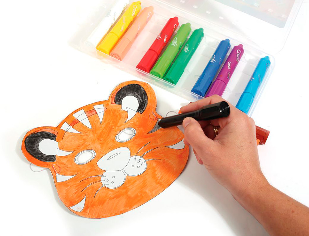 MASQUE PLAT GRAINE CREATIVE A PERSONNALISER CARTON 250G/M2 PETITS ANIMAUX LOT DE 6U