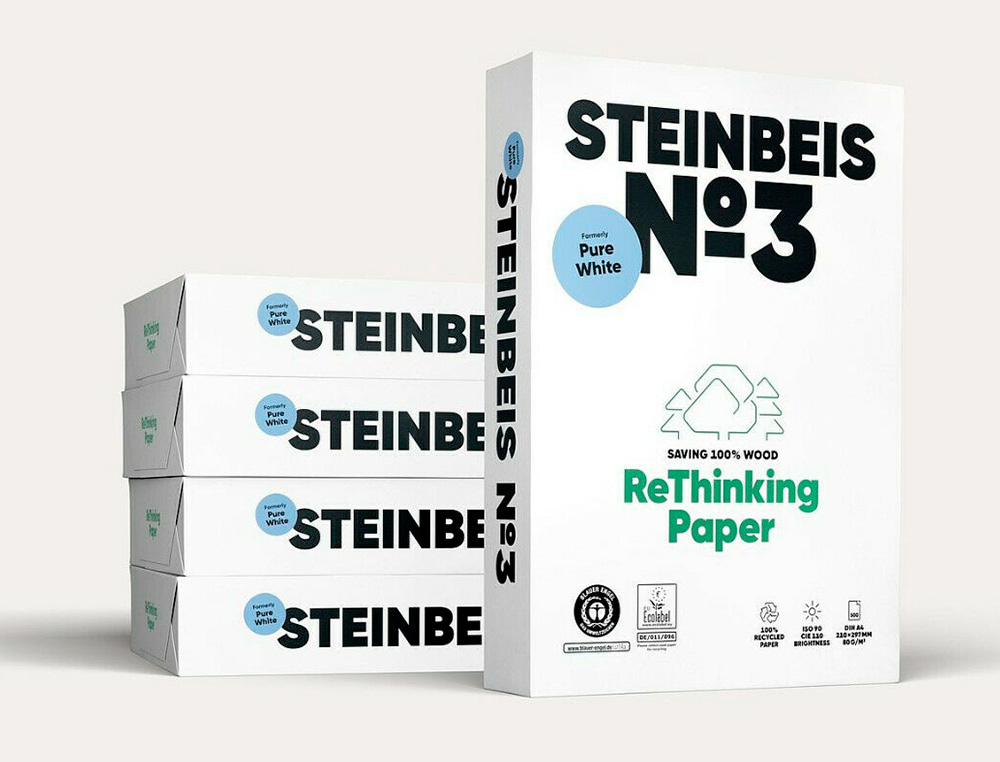 PAPIER STEINBEIS RECYCLE MULTIFONCTION N 3 - 80 GR A4 BLANC