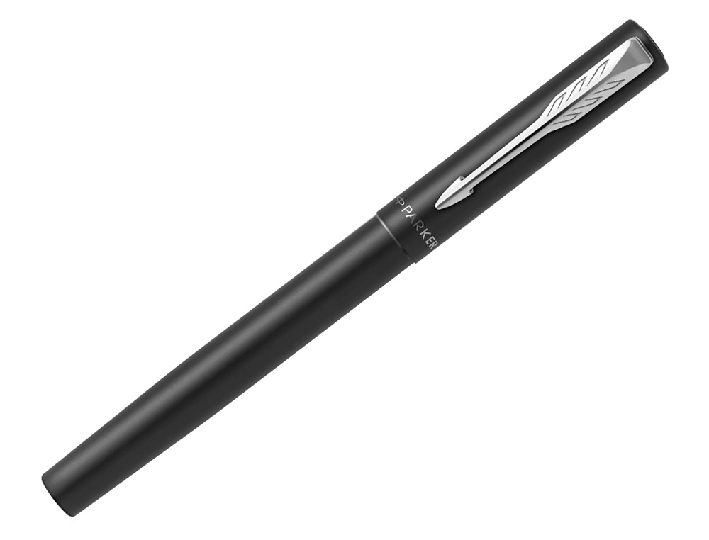STYLO-PLUME PARKER VECTOR XL METALLIQUE POINTE MOYENNE NOIR COFFRET CADEAU