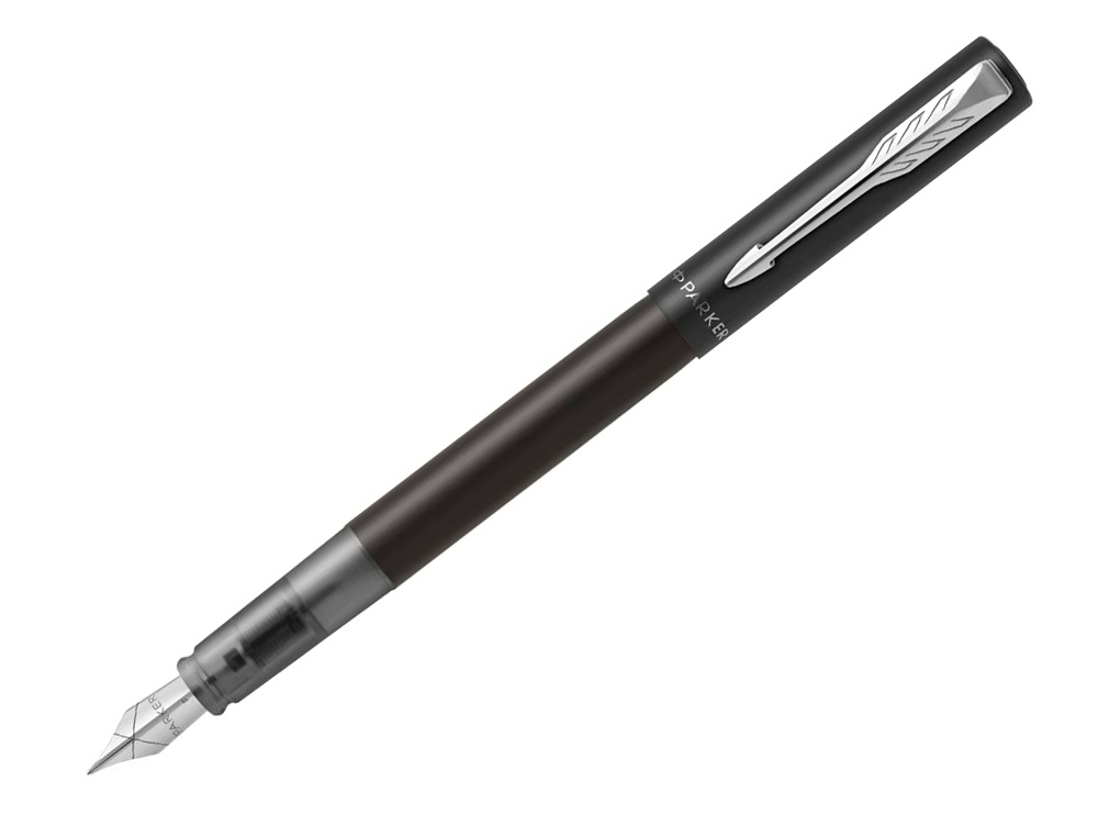 STYLO-PLUME PARKER VECTOR XL METALLIQUE POINTE MOYENNE NOIR COFFRET CADEAU
