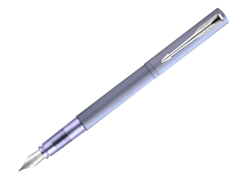 STYLO-PLUME PARKER VECTOR XL METALLIQUE POINTE MOYENNE     SILVER BLEU ARGENT COFFRET    CADEAU