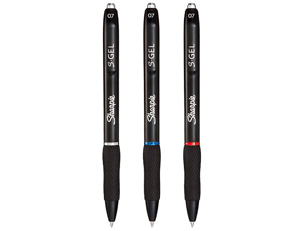 STYLO GEL SHARPIE GEL POINTE MOYENNE 0.7MM COULEUR ASSORTIES BLISTER DE 3
