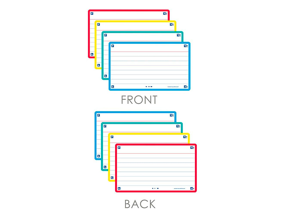 FICHES BRISTOL OXFORD FLASH 2.0 75X125MM 32 FICHES/FILM L7MM CARTON ASSORTI