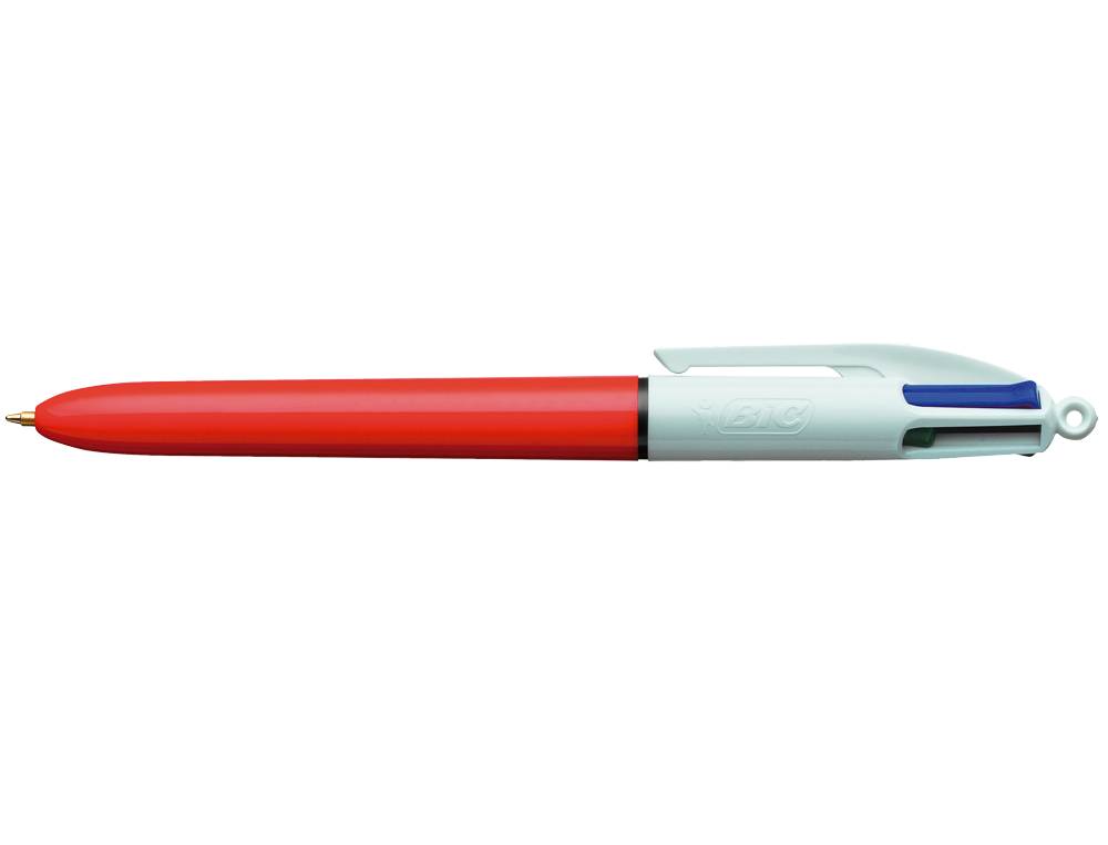 STYLO-BILLE BIC 4 COULEURS GRIP PRO POINTE FINE ENCRE CLASSIQUE RÉTRACTABLE RECHARGEABLE 4 COULEURS STANDARD