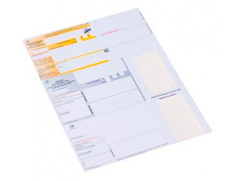 IMPRIME RECOMMANDE A4 TECHMAY AVEC AR NATIONAL ET CODE BARRE LOGICIEL FOURNI BOITE 150 UNITES