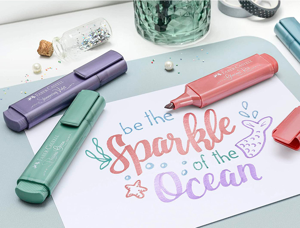 SURLIGNEUR FABER CASTELL TEXTLINER TL 46 METALLIC VERT