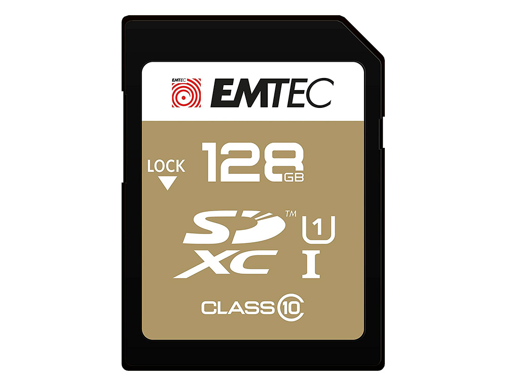 CARTE MEMOIRE EMTEC MICRO SD 85MB 128GB CLASSE 10 ELITE GOLD