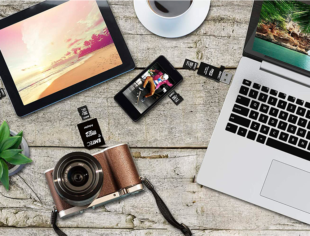 CARTE MEMOIRE EMTEC MICRO SD 85MB 128GB CLASSE 10 ELITE GOLD