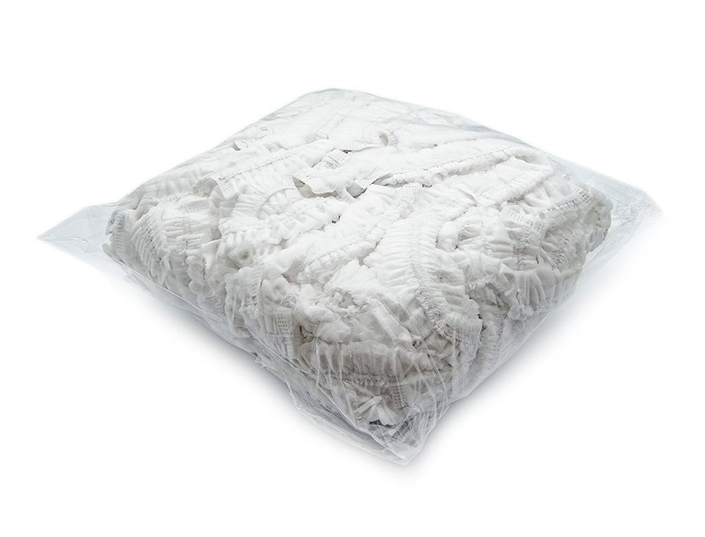 CHARLOTTE A CLIP COLDIS BLANCHE POLYPROPYLENE NON     TISSE BOITE DE  100 UNITES