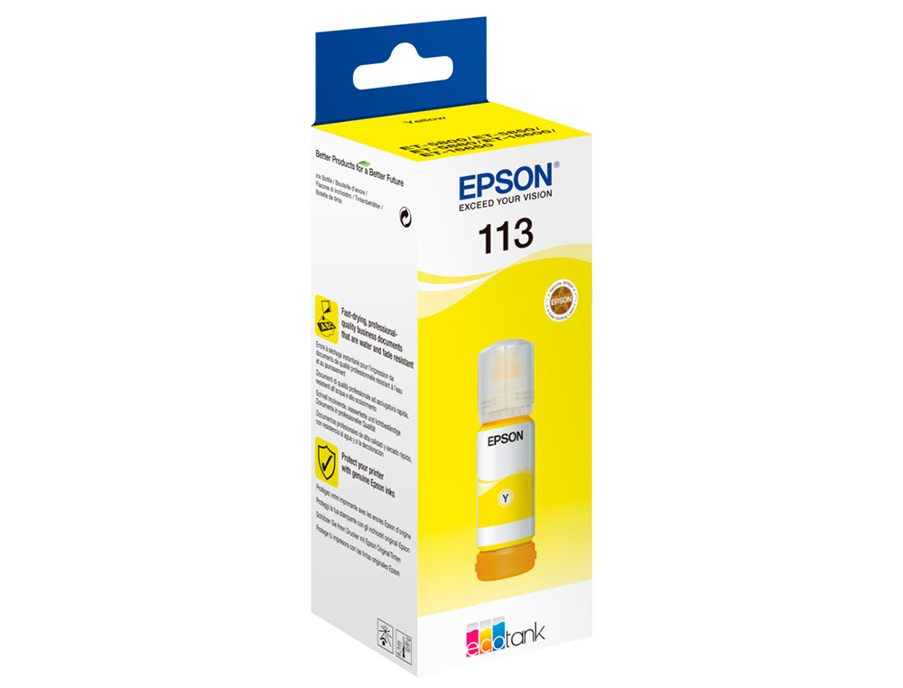CARTOUCHE ENCRE EPSON ECOTANK C13T06B440 T113 JAUNE
