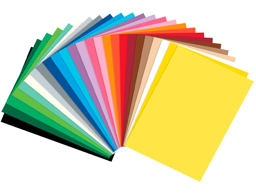 PAPIER CARTONN 180G/M , DIN A4, 100 FEUILLES 10 COLORIS   ASSORTIS