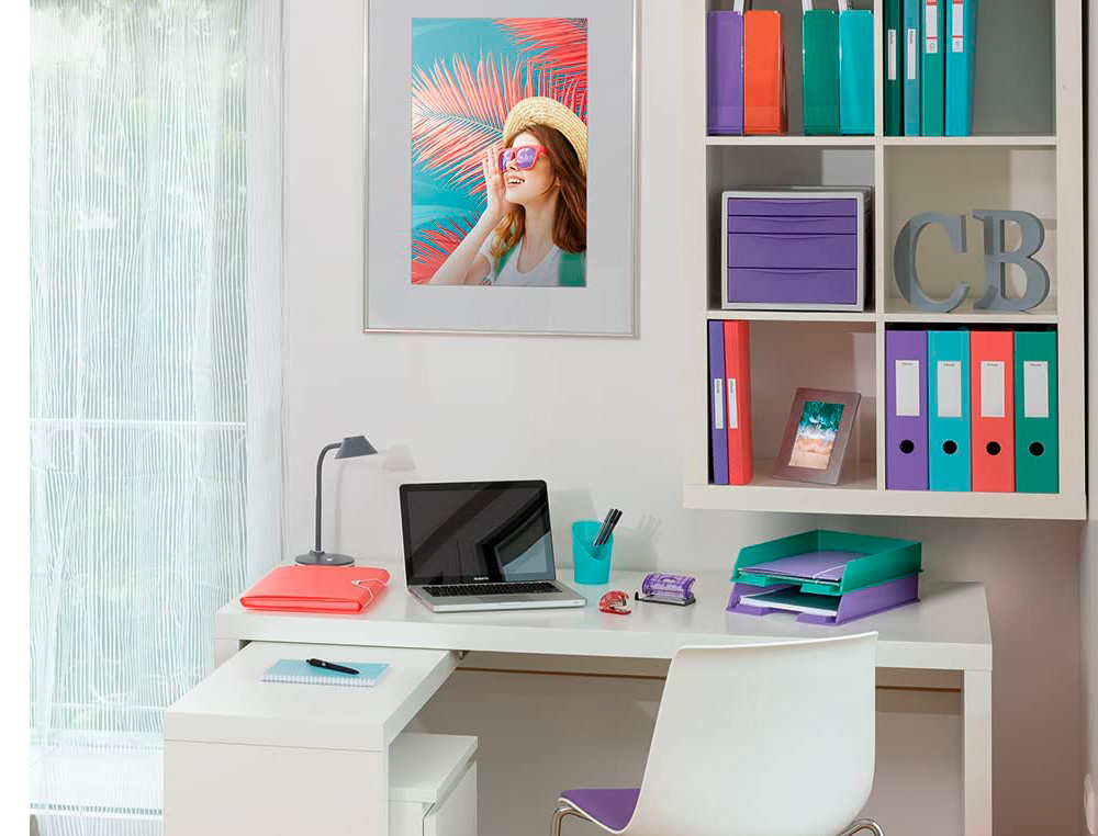 PORTE-REVUES ESSELTE COLOUR'BREEZE A4 TRANSLUCIDE COULEUR VERT