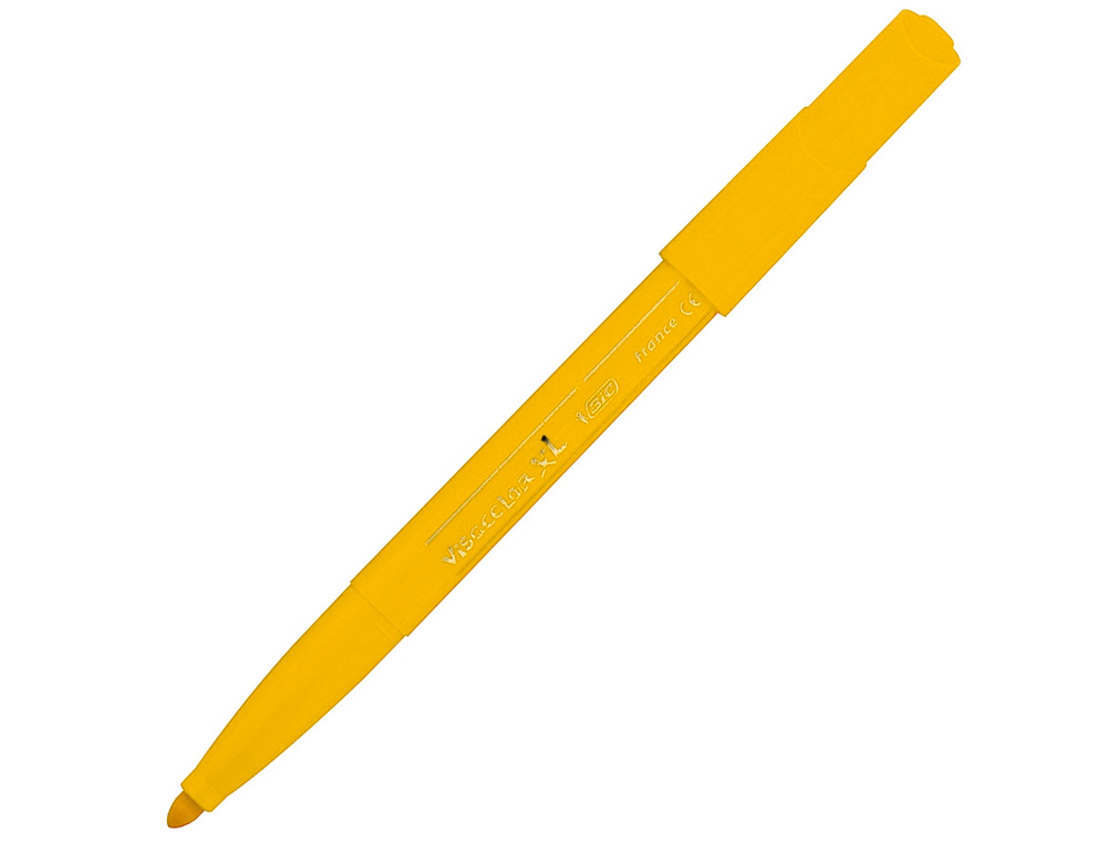 FEUTRE BIC VISACOLOR XL ECOLUTIONS POINTE LARGE 4,5 MMCOLORIS JAUNE