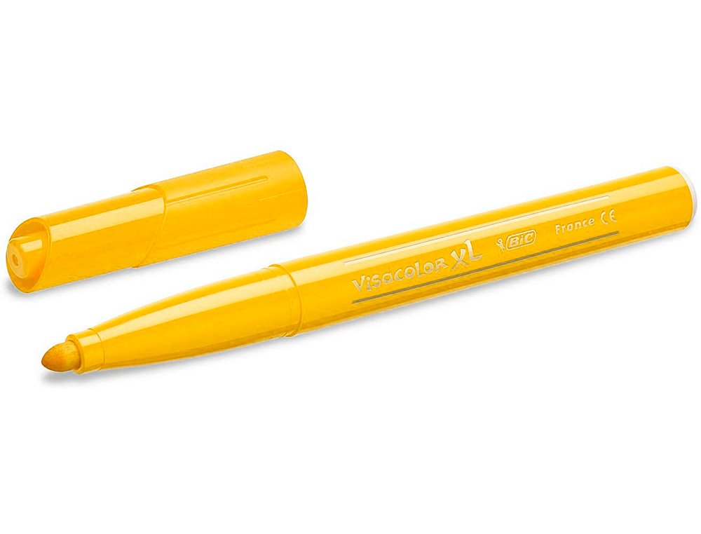 FEUTRE BIC VISACOLOR XL ECOLUTIONS POINTE LARGE 4,5 MMCOLORIS JAUNE