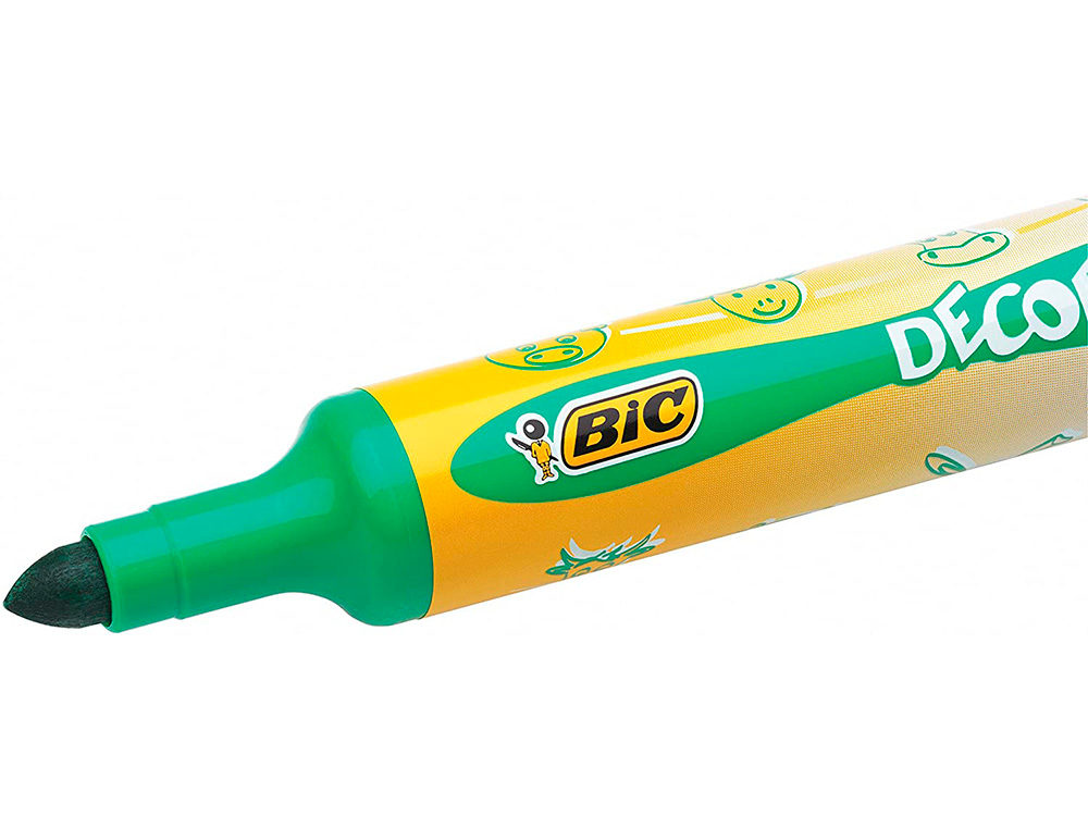 FEUTRE BIC D CORALO - POCHETTE X 8 : CORPS EXTRA-LARGE POINTE OGIVE EXTRA LARGE 6 MM - ENCRE