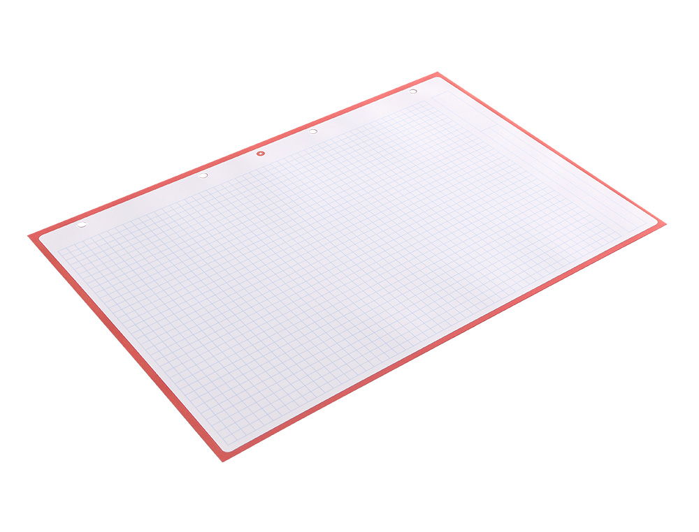 FEUILLET MOBILE ANTARTIK A4 80FEUILLES 100G QUADRILLAGE 5MM 4 TROUS BORD COLORIS ROSE