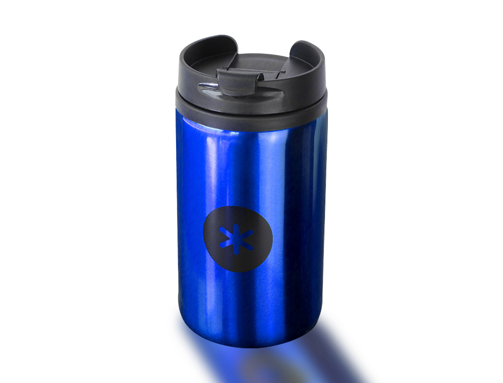 GOURDE ANTARTIK ACIER INOXYDABLE COUVERCLE DISTRIBUTEUR SYSTEME DE SECURITE 290 ML BLEU