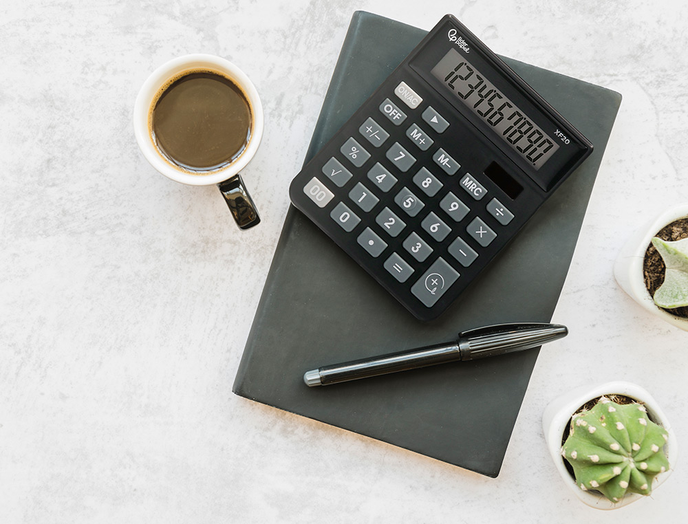 CALCULATRICE DE BUREAU LIDERPAPEL XF20 10 CHIFFRES SOLAIRE ET PILES 127X105X24 MM COLORIS NOIR