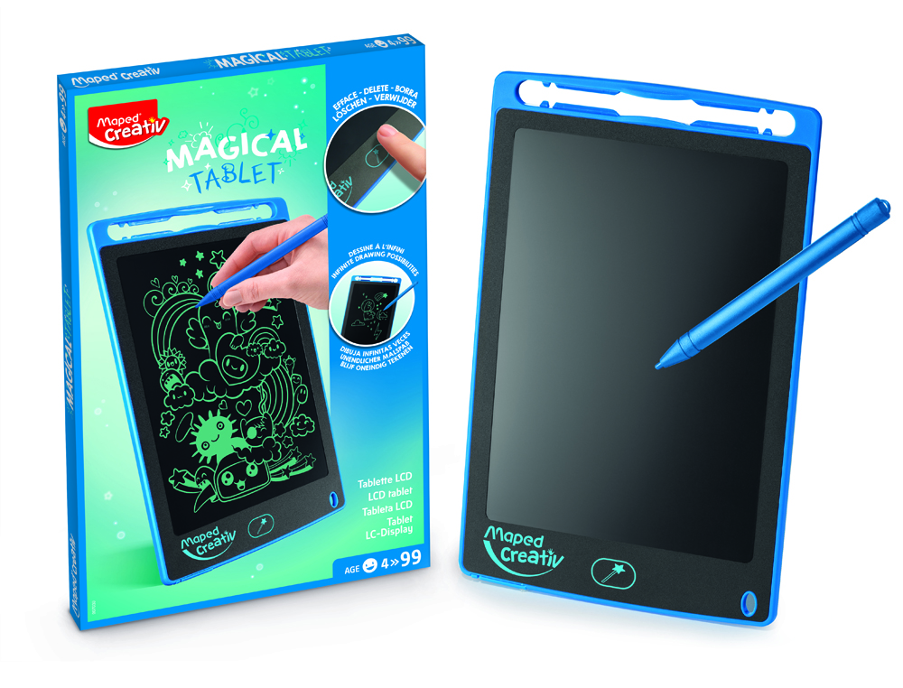 TABLETTE DESSIN MAGIQUE MAPED LCD AVEC STYLET