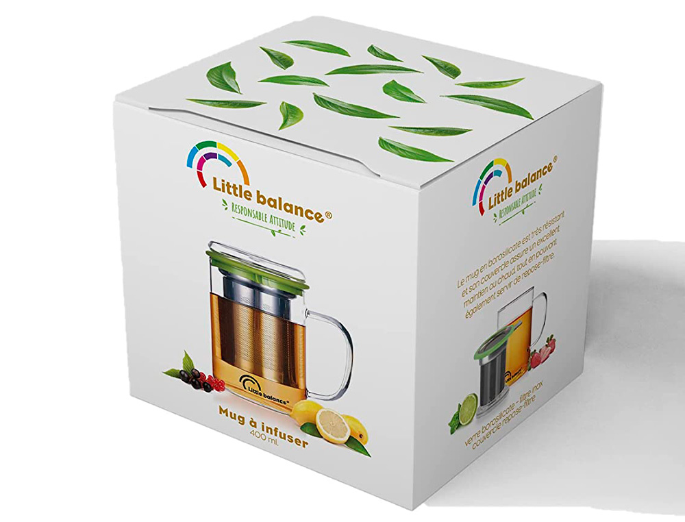 TASSE   INFUSER 450ML AVEC FILTRE EN INOX