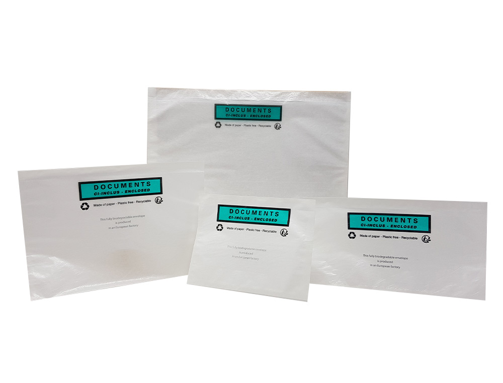 POCHETTE ADHESIVE PAPER LIST PORTE-DOCUMENTS CRISTAL C6 P/100