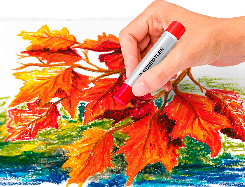 CRAYONS CIRE STAEDTLER 2420 EDITION DESIGN JOURNEY PASTEL A L HUILE COLORIS ASSORTIS ETUI DE 12