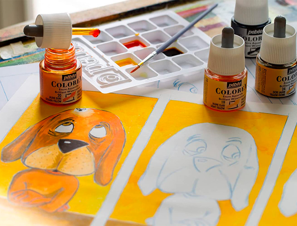 KIT COLOREX SET 5X45ML PRIMAIRE 5 ENCRES